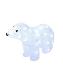Фигура световая Белый медведь 4 40 LED свечение белый 31 15 25 см ULD M3125 040 STA WH Uniel