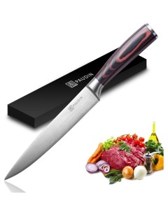 Нож кухонный профессиональный для мяса рыбы 20 см Paudin pro