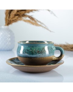Чашка с блюдцем блю чиз 0 23 л 9 см Борисовская керамика