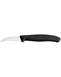 Нож кухонный Swiss Classic для чистки овощей фруктов лезв 60мм черный Victorinox