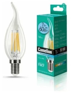 Лампа LED7 CW35 FL 845 E14 Camelion