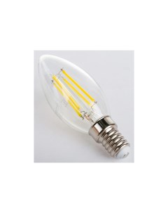 Лампа LED FL 12W E14 4500K свеча на ветру филам проз General