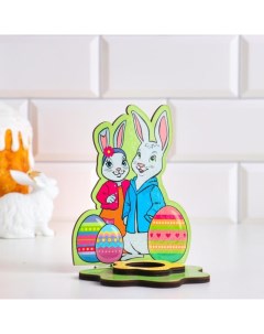 Подставка для яйца Кролики фанера Nobrand