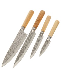Набор ножей 5 предметов рукоятка с подставкой акрил Вуд Грейс JA20204413 Daniks
