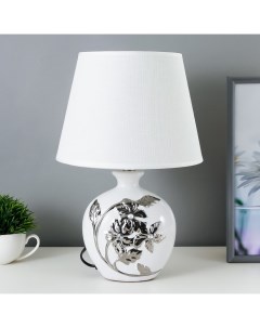 Настольная лампа 16512 1 E14 40Вт бело хромовый Risalux