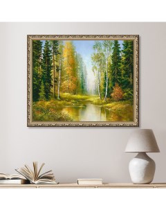 Картина на стену для интерьера в раме Волшебный лес 47х57 см Графис