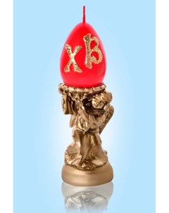 Свеча пасхальная Пасхальный ангел 5 5 5 5 16 2 см красный Home dekor
