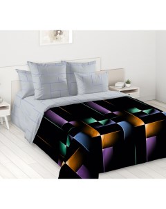 Комплект постельного белья Впечатление полутораспальный поплин черный Текс-дизайн