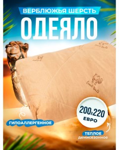 Одеяло легкое двухспальное верблюд 200x220 см Евро размер Шах