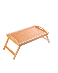 Столик поднос чайный для завтрака в кровать в постель складной деревянный кроватный Lemleo