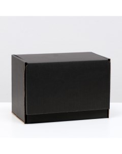Коробка самосборная черная 26 5 х 16 5 х 19 см Nobrand