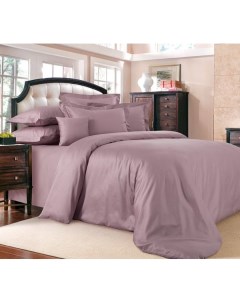 Комплект постельного белья Пыльная роза семейный сатин розовый Текс-дизайн