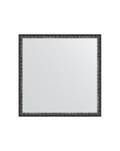Зеркало в раме 71x71см BY 1018 черненое серебро Evoform