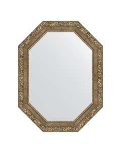 Зеркало в раме 65x85см BY 7159 виньетка античная латунь Evoform