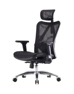 Офисное кресло руководителя с подлокотниками Черное 13557 Luxalto