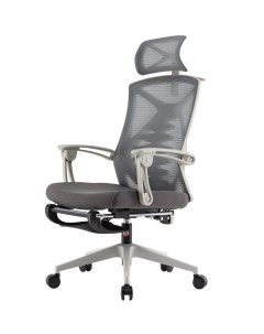 Офисное кресло с подножкой Серое 13554 Luxalto