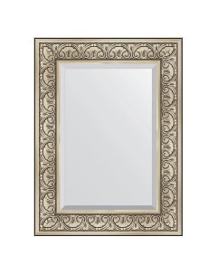 Зеркало Exclusive BY 3398 60x80 см барокко серебро Evoform