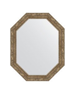 Зеркало в раме 75x95см BY 7160 виньетка античная латунь Evoform