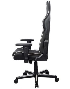 Кресло OH P08 NW геймерское черное с белыми вставками регулируемые подлокотники Dxracer