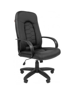 Кресло для руководителя 683 TPU черное экокожа пластик 1318293 Easy chair