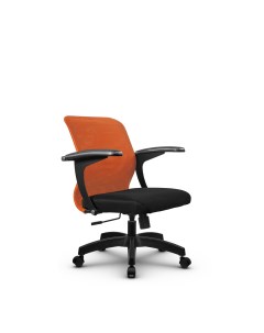 Кресло компьютерное SU M 4 подл 160 осн 001 Оранжевый Черный Метта