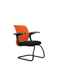 Кресло компьютерное SU M 4 подл 160 осн 008 Оранжевый Черный Метта