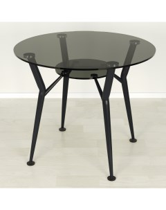 Кухонный стол Квадро 18 4 серый черный D90 Mebel apartment