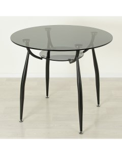 Кухонный стол Вокал 18 4 серый черный D90 Mebel apartment