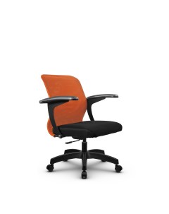 Кресло компьютерное SU M 4 подл 160 осн 005 Оранжевый Черный Метта