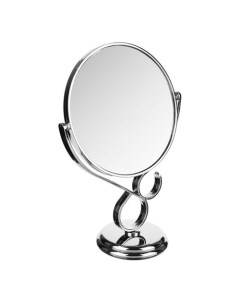 Зеркало настольное круглое 17 5 х 29 х 10 см серебро Юниlook