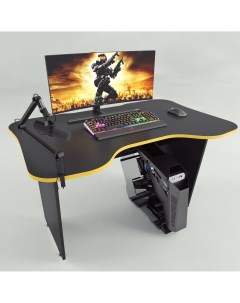 Игровой компьютерный стол Fly черно желтый Myxplace