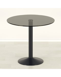 Стеклянный стол Троя 18 серый черный D65 Mebel apartment