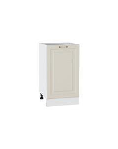 Напольный шкаф 450 с 1 ой дверцей МС Ницца МДФ цвет Белый Кварц Софт Ф60 Сурская мебель