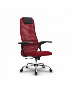 Кресло компьютерное SU В 8 подл 158 осн 003 Красный Красный Метта