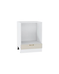 Напольный шкаф под духовку 600 МС Ницца МДФ цвет Белый Кварц Софт Ф81 Сурская мебель