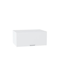 Навесной шкаф горизонтальный 810 МС МЕМФИС МДФ цвет Белый Белый софт Ф87 Сурская мебель