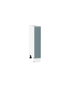 Напольный шкаф бутылочница 150М МС Валерия МДФ цвет Белый Лагуна софт Ф82 Сурская мебель