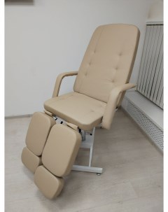 Педикюрное кресло на гидравлике Омега стандарт бежевый Artsteel