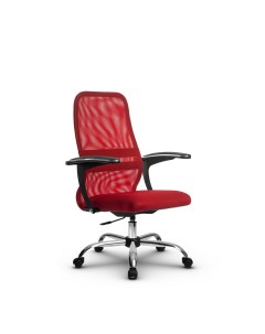 Кресло компьютерное SU C 8 подл 160 осн 006 Красный Красный Метта