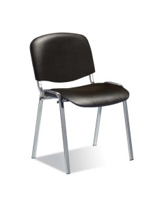 Стул UA_EChair Rio ИЗО хром к з чёрный V 14 PV 1 Easy chair