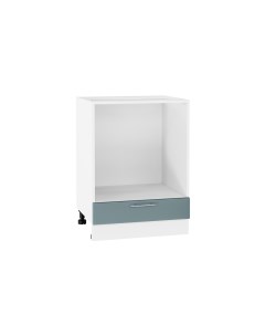 Напольный шкаф под духовку 600 МС Валерия МДФ цвет Белый Лагуна софт Ф81 Сурская мебель