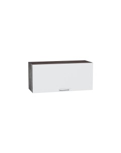 Навесной шкаф горизонтальный 800 МС МЕМФИС МДФ Дуб Кальяри Белый софт Ф87 Сурская мебель