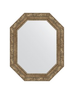 Зеркало в раме 60x75см BY 7158 виньетка античная латунь Evoform