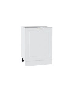 Напольный шкаф 600 с 1 ой дверцей МС Ницца МДФ цвет Белый Айленд СофтФ46 Сурская мебель