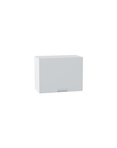 Навесной шкаф горизонтальный 609 МС МЕМФИС МДФ Белый Атласный серый Ф85Н Сурская мебель
