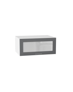 Навесной шкаф горизонтальный 810 МС Валерия МДФ цвет Белый Монблан софт Ф88 Сурская мебель