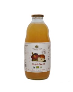 Сок яблочный прямого отжима не фильтрованный био 1 л Vila natura
