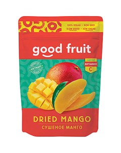 Манго GOOD FRUIT сушеное 2 шт по 100 г Fruit&good