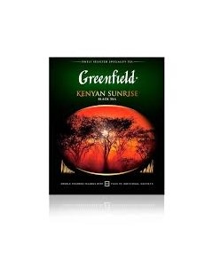Чай черный Kenyan Sunrise 100 пакетиков Greenfield