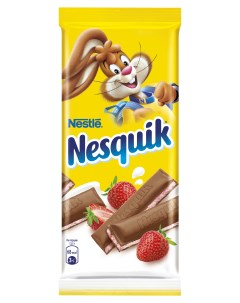 Молочный шоколад с клубничной начинкой 100 г Nesquik
